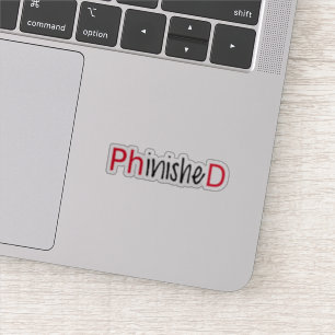 Sticker Phinished, diplômé de la PHD