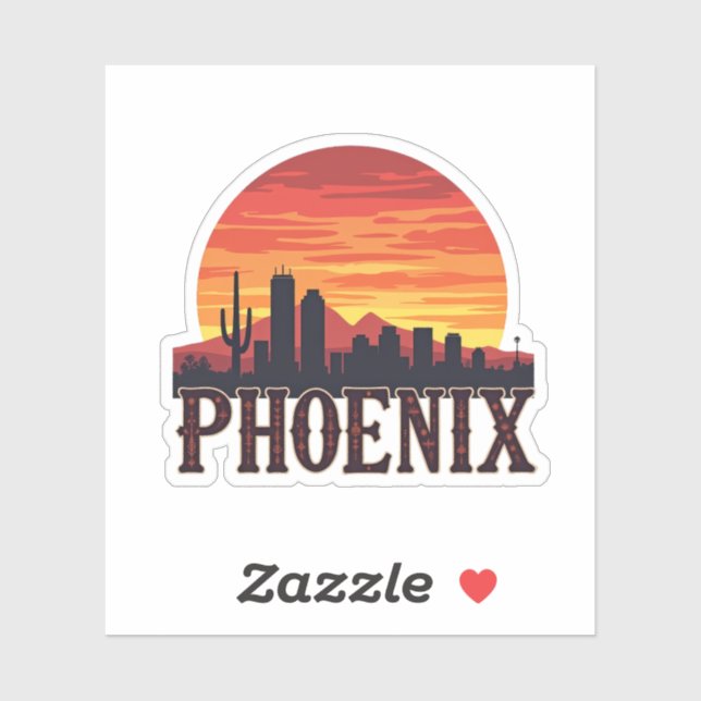 Sticker Phoenix (Feuille)