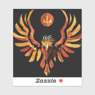 Sticker Phoenix Blaze : Design exclusif de l'ordinateur po
