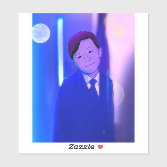 Sticker Photo de l'artiste (Feuille)