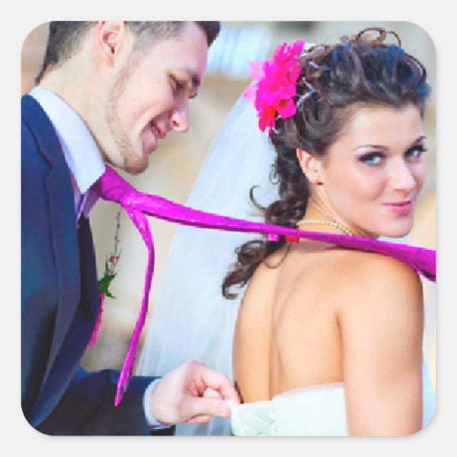 Sticker photo Mariage simple (Devant)