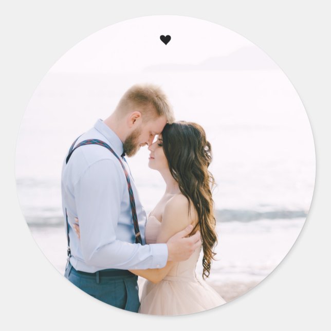 Sticker photo Mariage simple et moderne (Devant)