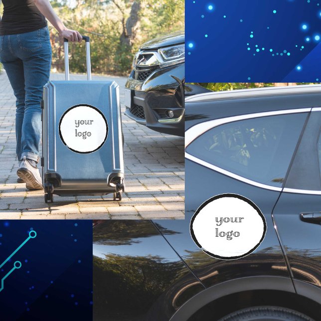 Sticker Photo personnalisée Créez votre logo (Make your custom personalized logo car decal- great for luggage, too.)