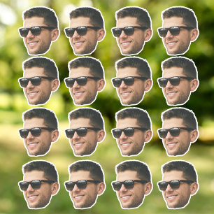 Sticker Photo personnalisée Face 16 Photos
