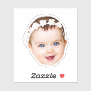 Sticker Photo personnalisée moderne Bébé enfants visage Ca