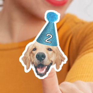 Sticker Photo personnalisée Waterproof Vinyl Dog Anniversa