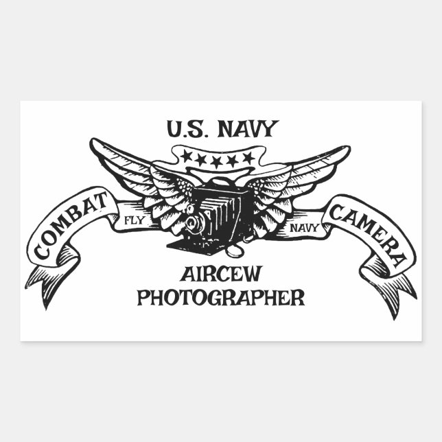 Sticker photographe de l'équipage de l'US Navy (Devant)