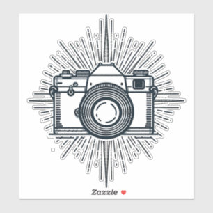 Sticker Photographie Photographe Appareil photo Minimalist