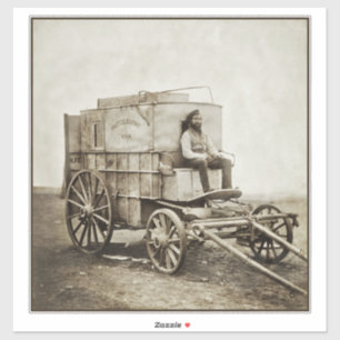 Sticker Photographie Wagon de Roger Fenton Photo Réalisme