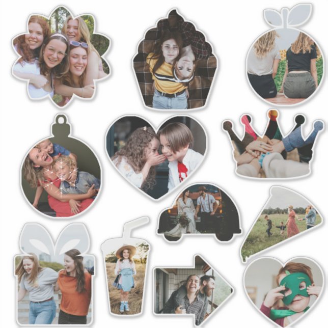 Sticker Photos personnalisés Formes mignonnes amusantes (Devant)