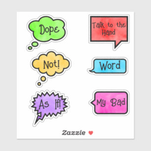 Sticker Phrase de retour en arrière des années 90