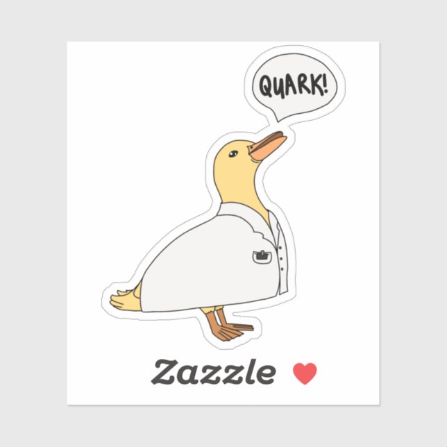 Sticker Physique Canard (Feuille)