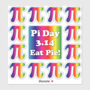 Sticker Pi Day, Mange Pie