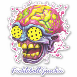 Sticker Pickleball Junkie - drôle de pickleball