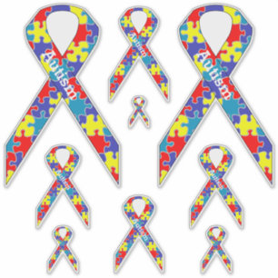 Sticker [Pièces de puzzle] Sensibilisation sur l'autisme R