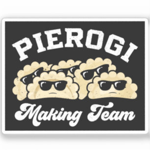 Sticker Pierogi Faire Équipe Pierogi Maker Alimentation Po