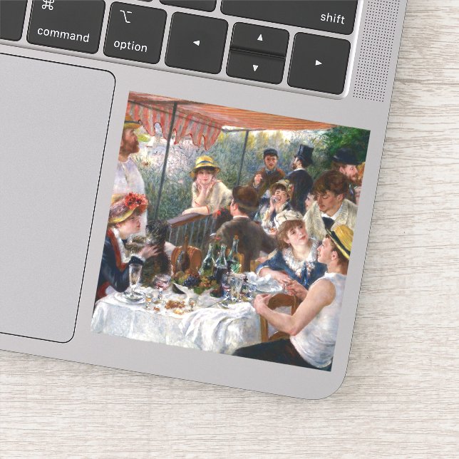 Sticker Pierre-Auguste Renoir - Déjeuner de la fête nautiq (Détail)