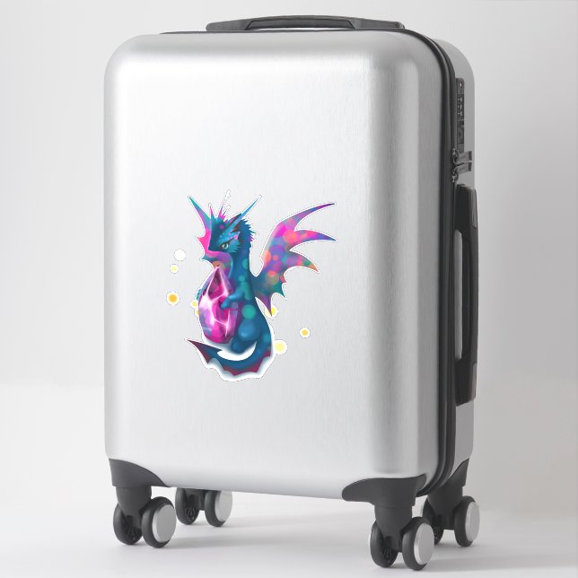 Sticker Pierre de dragon fou (Sur valise)