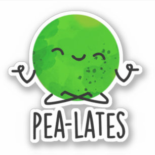 Sticker Pilates de pois amusants Pun de pois