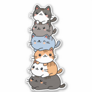 Sticker Pile De Chats
