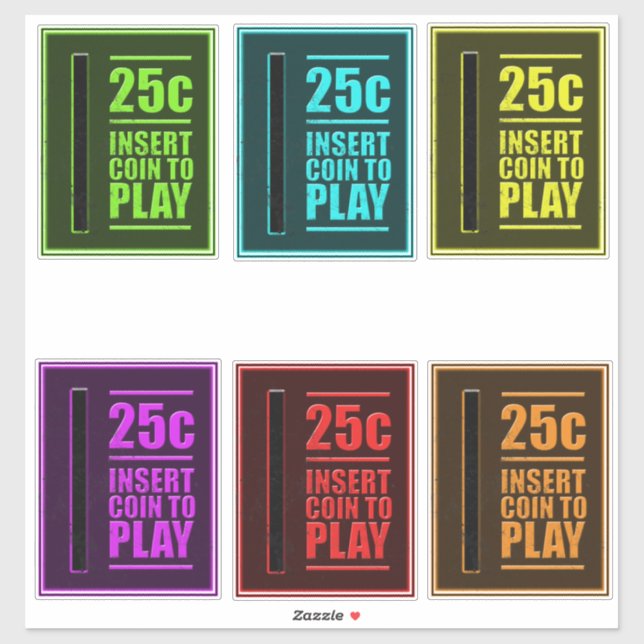 Sticker Pinball Coin Slot Pack (Feuille)
