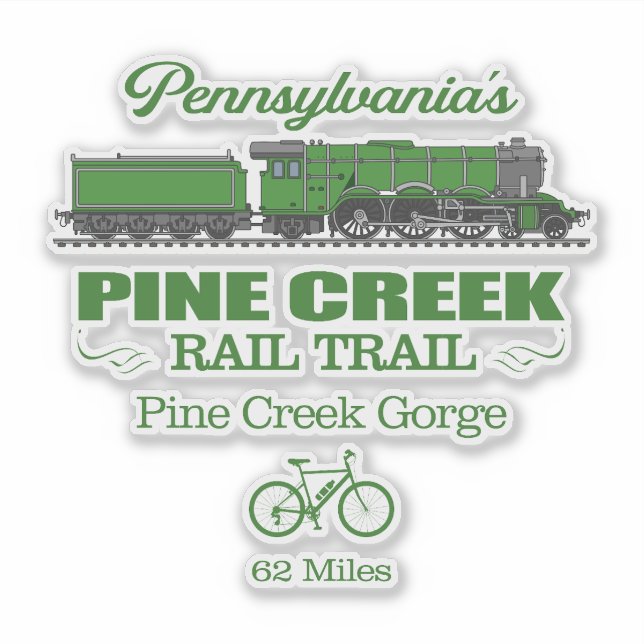 Sticker Pine Creek Rail Trail (RT2) (Devant)