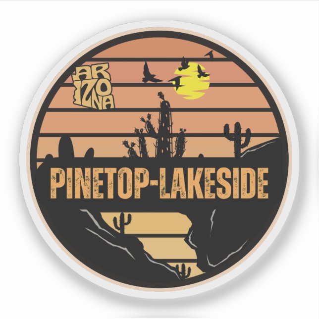 Sticker Pinetop-Lakeside, Arizona (Devant)
