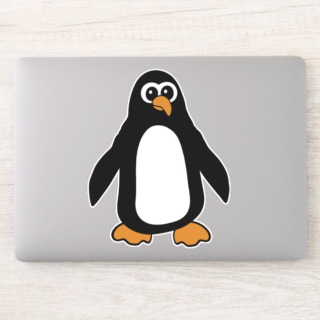 Sticker Pingouin à caricature mignonne (Ordinateur)
