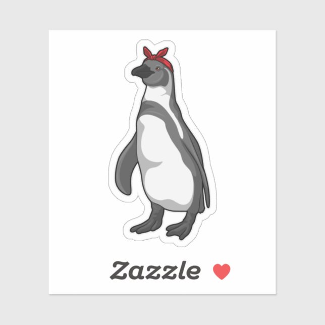 Sticker Pingouin with bandana (Feuille)