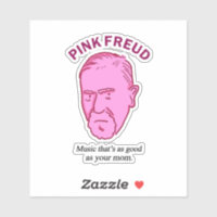 Pink Freud Funny Music Psychologie Pun Die-Cut