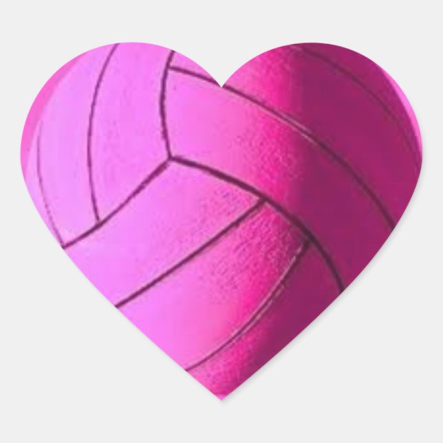Sticker Pink Heart Water Polo (Devant)