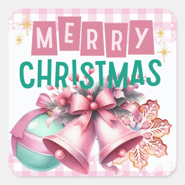 sticker Pink Joyeux Noël (Devant)