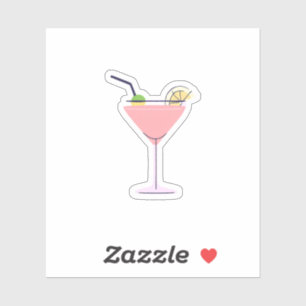 Sticker Pink Martini