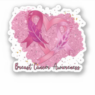 Sticker Pink Ribbon Sensibilisation au cancer du sein