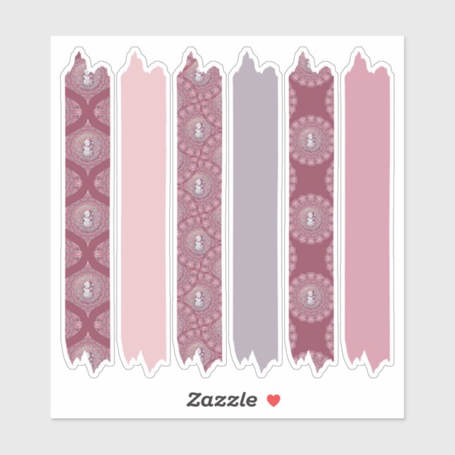 Sticker Pinkmas de Whimsal Dot Mandala Motif Planner (Feuille)