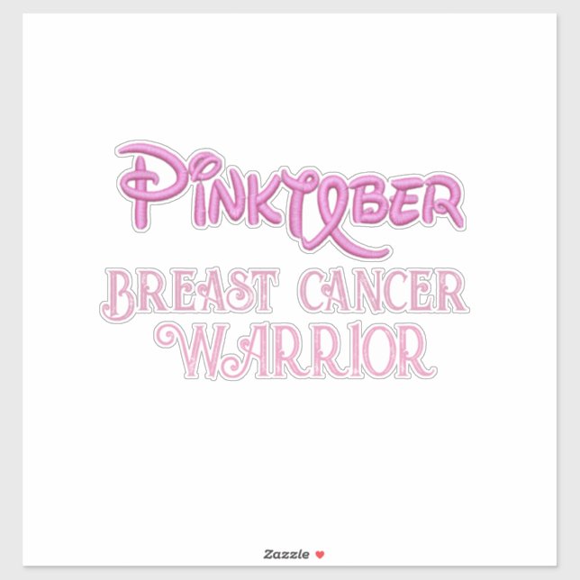 Sticker Pinktober, sensibilisation au cancer du sein (Feuille)
