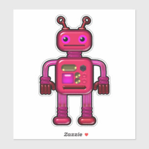 Sticker Pinky Pinky mou Robot rose lunatique