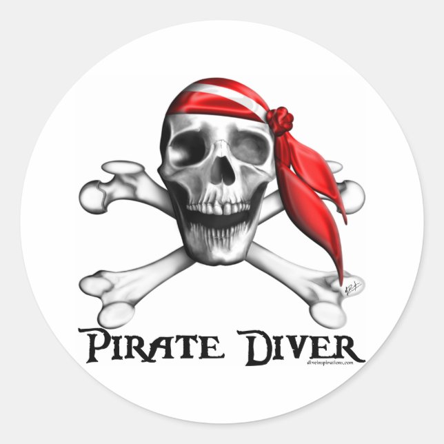 Sticker Pirate Diver (Devant)