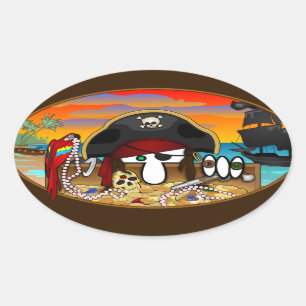 Sticker Pirate Kilroy Oval