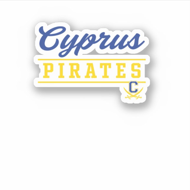 Sticker Pirates du lycée de Chypre (Devant)