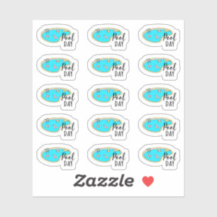 Sticker Piscine Jour Classe de natation Rappel Bujo Planne