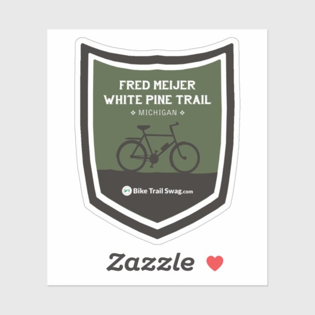 Sticker Piste blanc Fred Meijer (Feuille)
