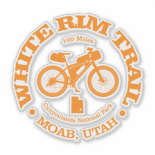 Sticker Piste de rebord blanc (cyclisme)
