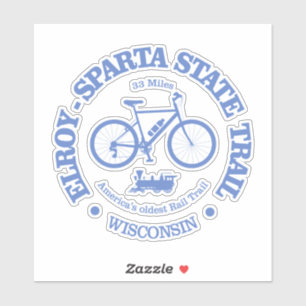 Sticker Piste d'état Elroy-Sparta (cyclisme)