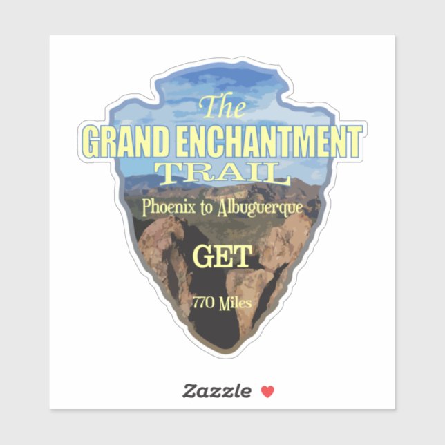 Sticker Piste Grand Enchantment (flèche) (Feuille)