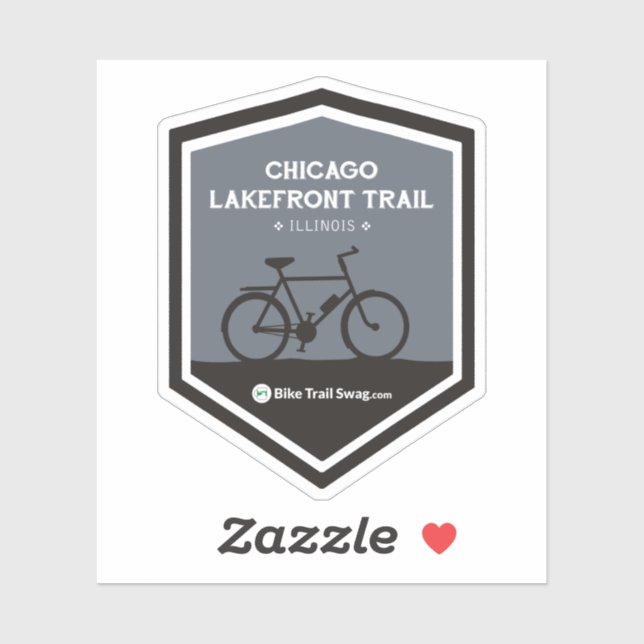 Sticker Piste Lakefront de Chicago (Feuille)