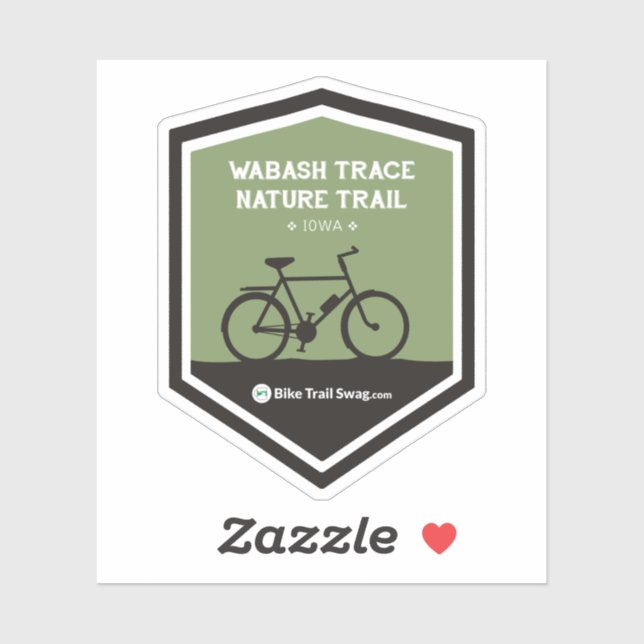 Sticker Piste naturelle de Wabash Trace (Feuille)