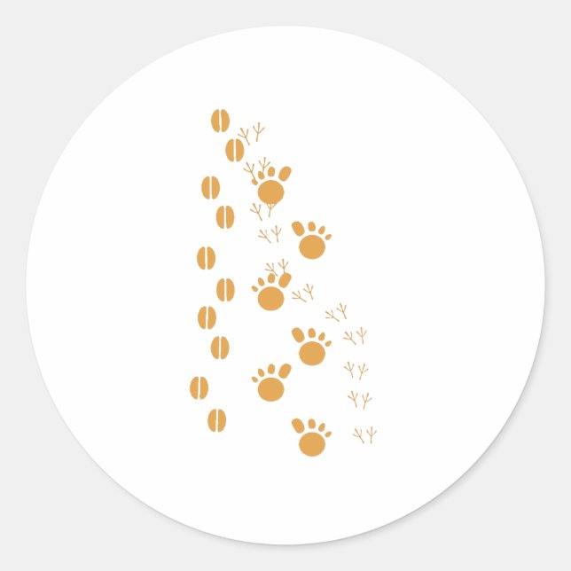 Sticker Pistes Brown pour animaux (Devant)
