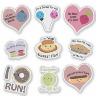 Sticker Pistolets alimentaires mignons et amusants
