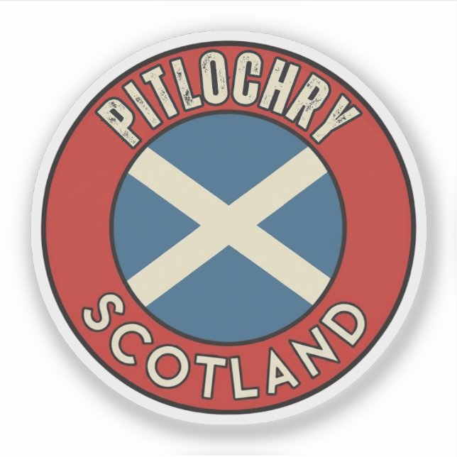Sticker Pitlochry, Écosse (Devant)